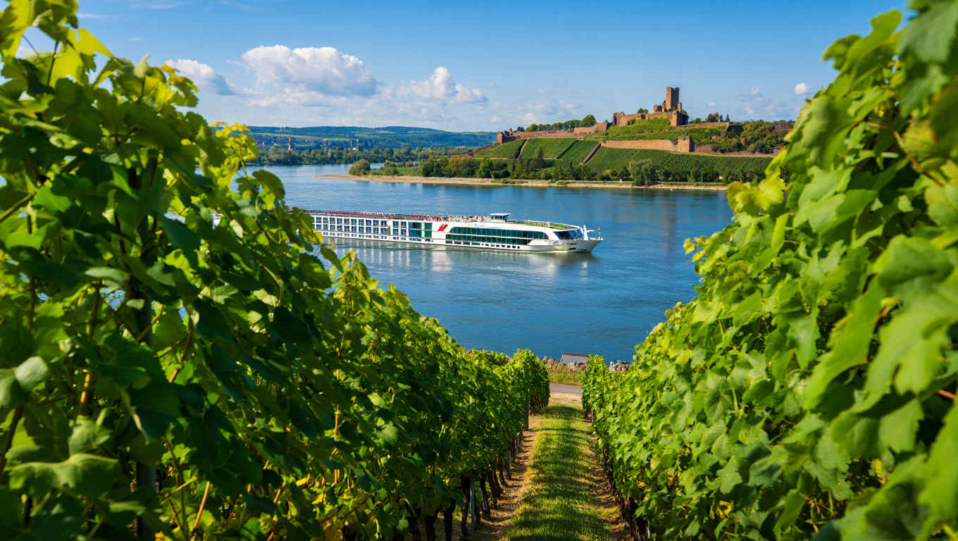 Exklusive Flussreise auf dem Rhein — elegantes Reiseerlebnis mit Weinbergen und Burgen